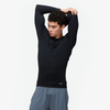 Eastbay EVAPOR Long Sleeve Compression Crew - Men's - All Black / Black