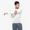 Eastbay EVAPOR Long Sleeve Compression Crew - Men's - All White / White