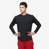 Eastbay EVAPOR Fitted Long Sleeve Crew - Men's - All Black / Black