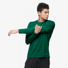 Eastbay EVAPOR Fitted Long Sleeve Crew - Men's - Dark Green / Dark Green